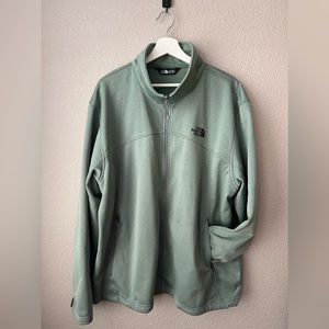 Men’s Green North Face Full Zip Jacket, size XXL